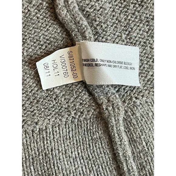 Gap‎ Women's Sz XSmall Gray Wool Blend Open-Front Long Sleeve Cardigan Sweater - Picture 9 of 10
